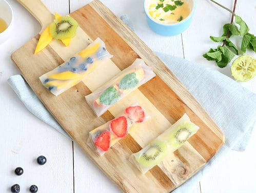 fruit spring rolls