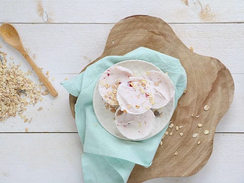 frozen yoghurt met muesli