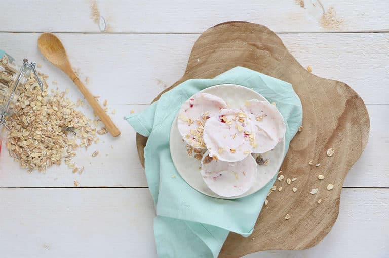 frozen yoghurt met muesli