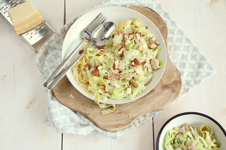 Tagliatelle met romige preisaus