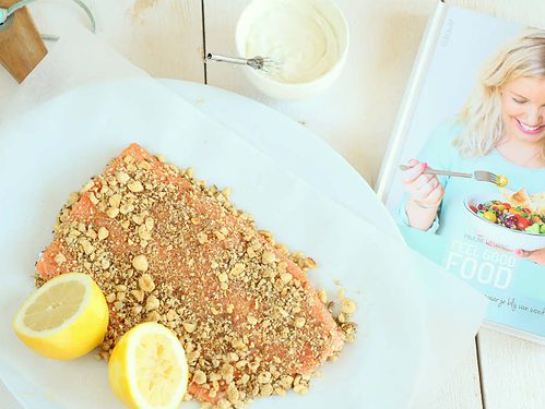 hele zalm met dukkah