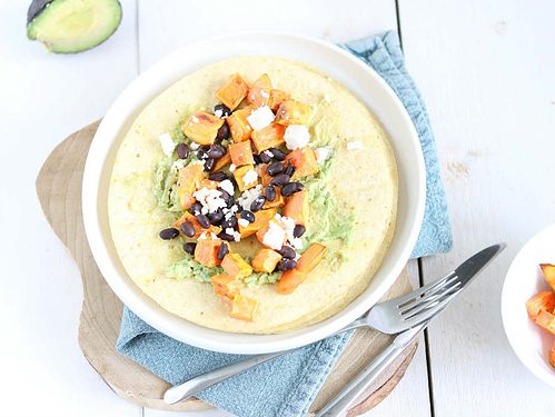 Wraps met zoete aardappel