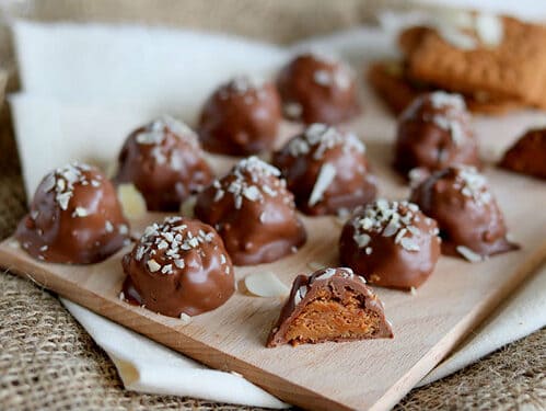 salted caramel speculaas truffels