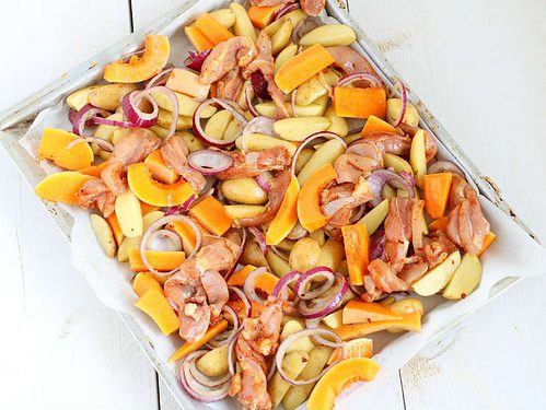 traybake met pompoen