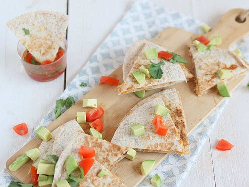 Quesadillas met kaas en tonijn