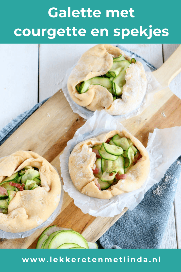 Galette met courgette en spekjes