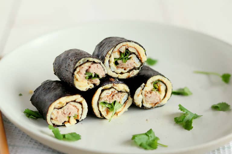 Sushi wraps met tonijn