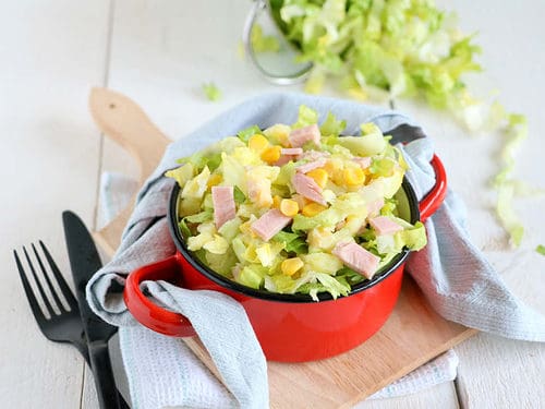 Andijviestamppot met ham en kaas