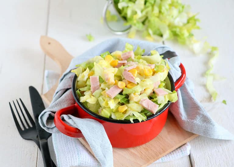 Andijviestamppot met ham en kaas
