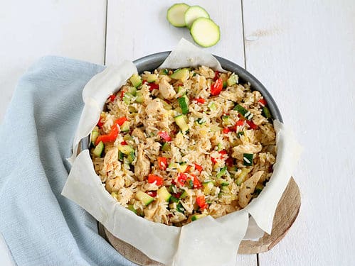 Courgette taart
