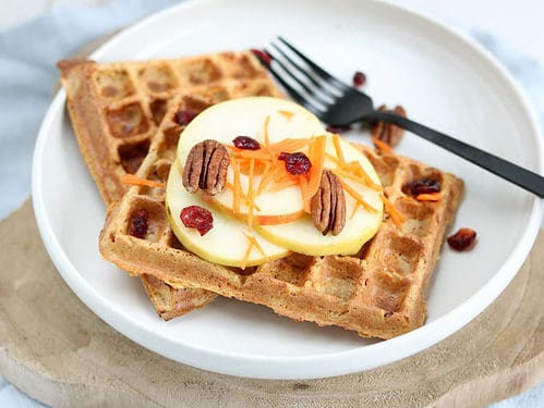 Ontbijtwafels (carrot cake wafels)