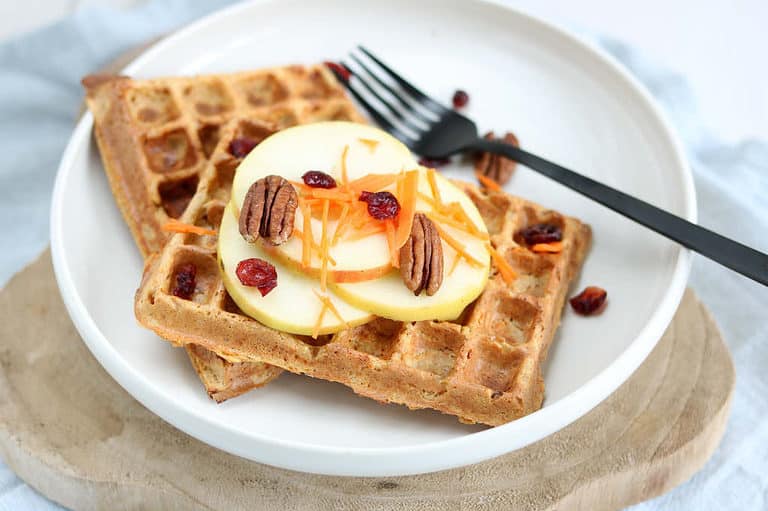 Ontbijt wafels (carrot cake)