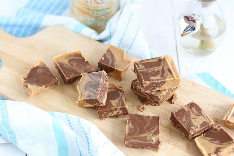 Pindakaas chocolade fudge