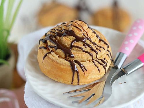 Pindakaas broodjes met chocolade
