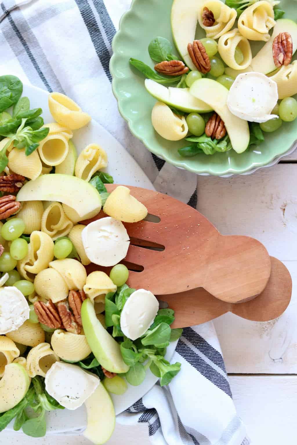 Pastasalade met geitenkaas