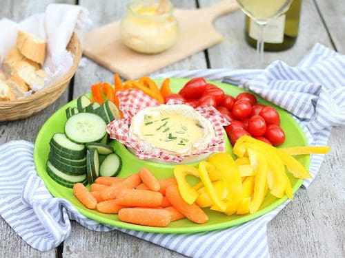 Camembert op de barbecue