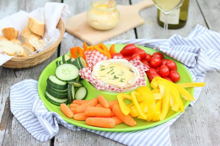 Camembert op de barbecue