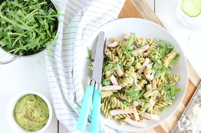 Pasta met romige avocadosaus