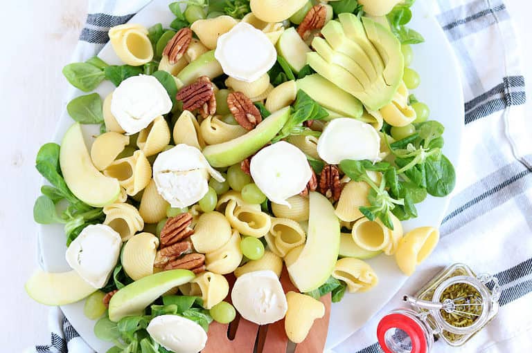 Pastasalade met geitenkaas