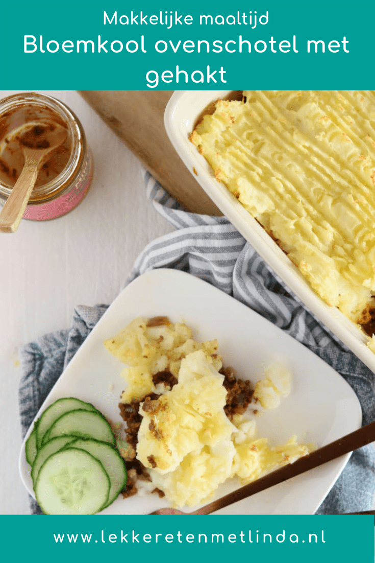 Ovenschotel met bloemkool en gehakt 1