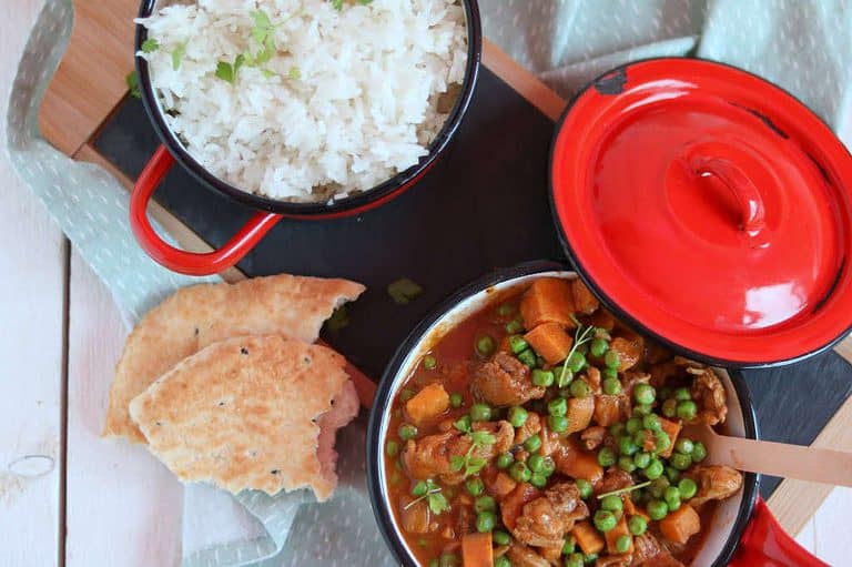 Kip curry met zoete aardappel