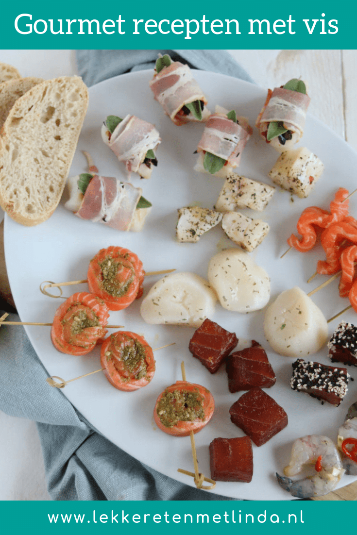 Maak zelf een gourmetschotel met vis. Bij deze dan ook mijn gourmetrecepten met vis voor zalm, kabeljauw, garnalen, tonijn en coquilles.