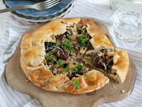 Galette met champignons
