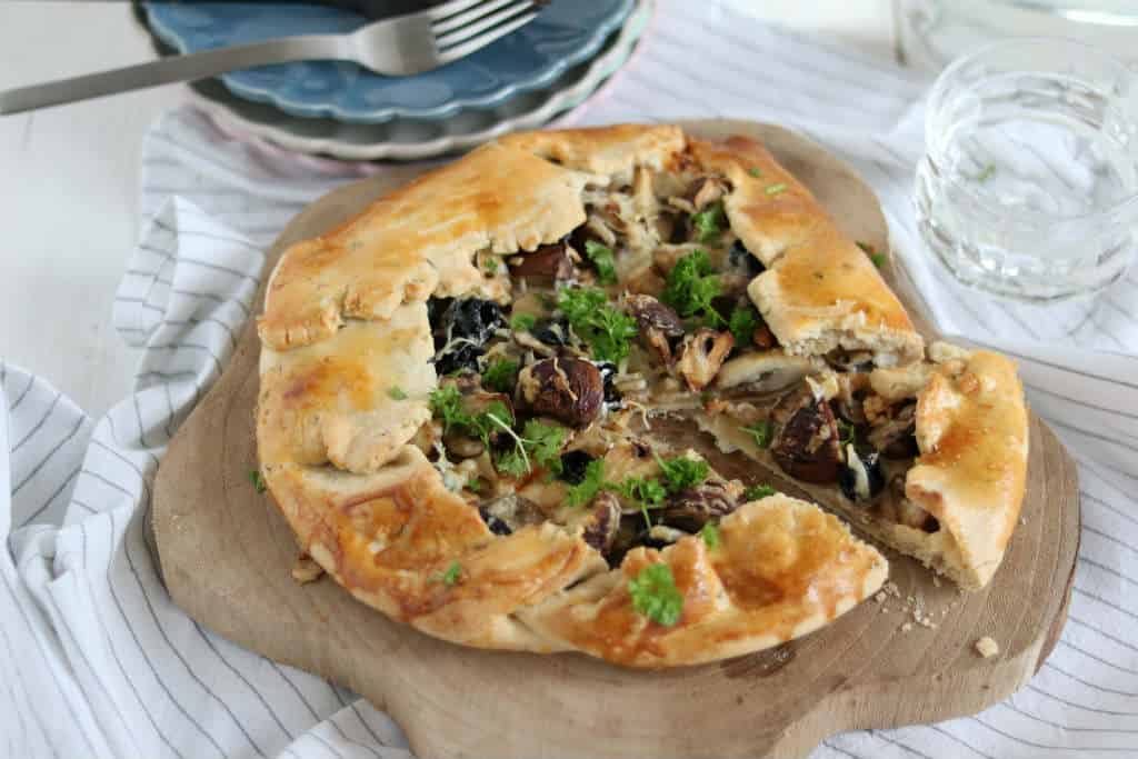 Galette met champignons