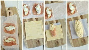 bladerdeegbroodjes met geitenkaas