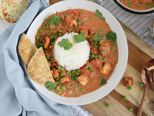 Vegetarische curry met paneer