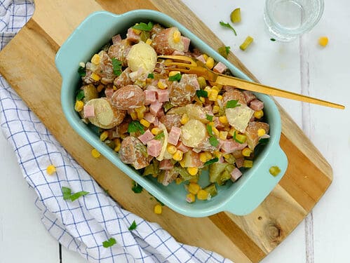 Aardappelsalade met mais