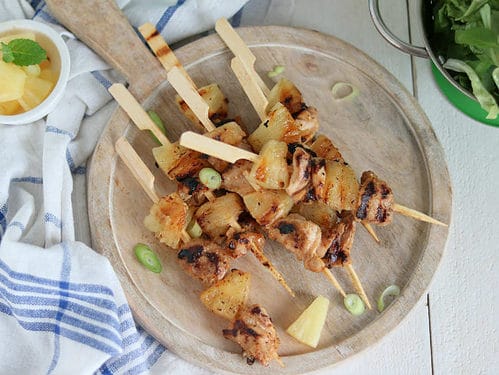 Gemarineerde kip met ananas