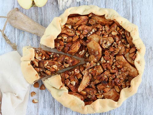 Speculaas appel galette met amandel crunch