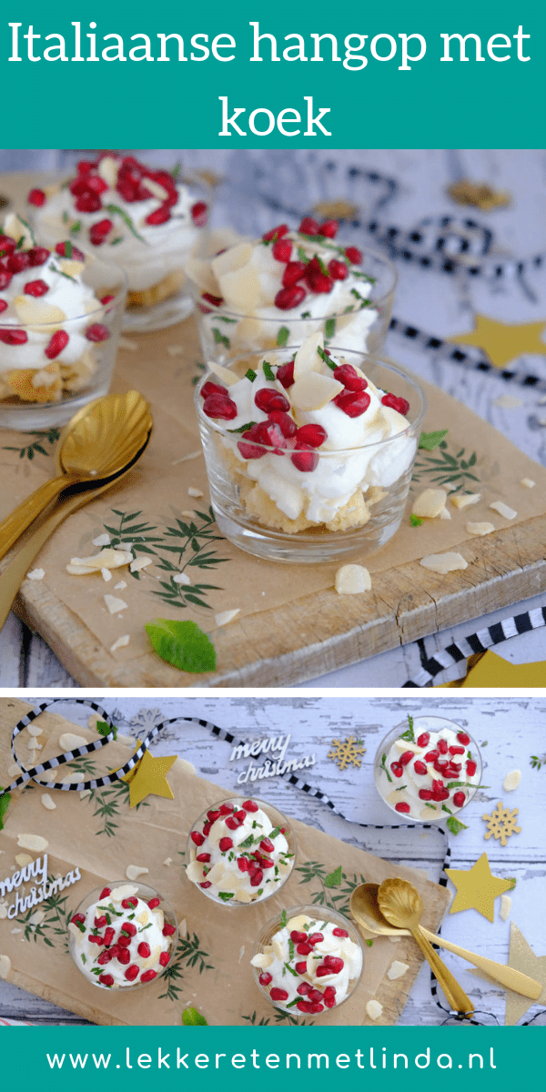 Italiaanse hangop maken. Dit hangop dessert met ricotta en yoghurt kun je voorbereiden voor een diner of kerst.