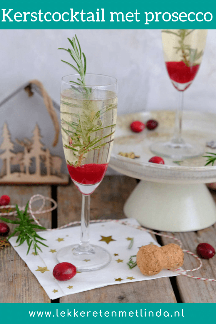 Kerstcocktail met prosecco