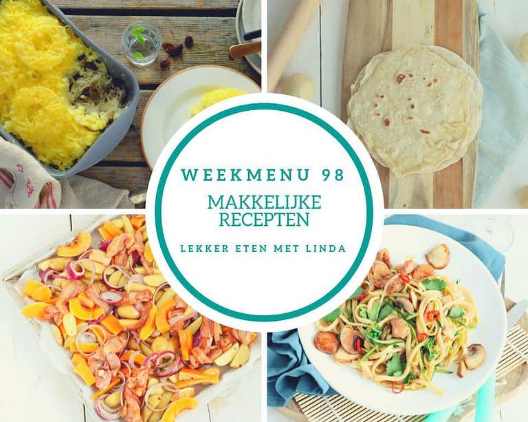 Weekmenu 98 makkelijke recepten