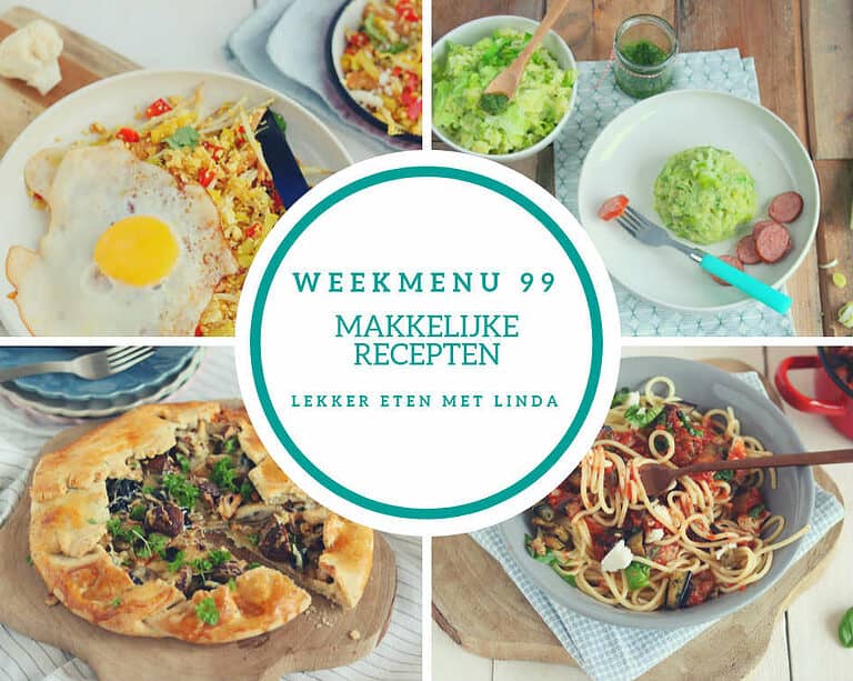 Weekmenu 99 makkelijke recepten