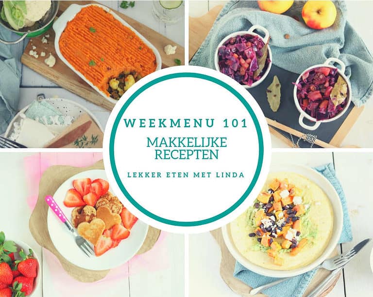 Weekmenu 101 – makkelijke recepten