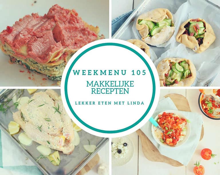 Weekmenu 105 – makkelijke recepten