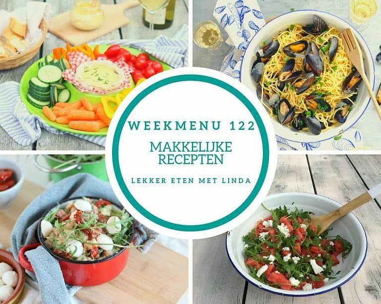 Weekmenu 122 makkelijke recepten