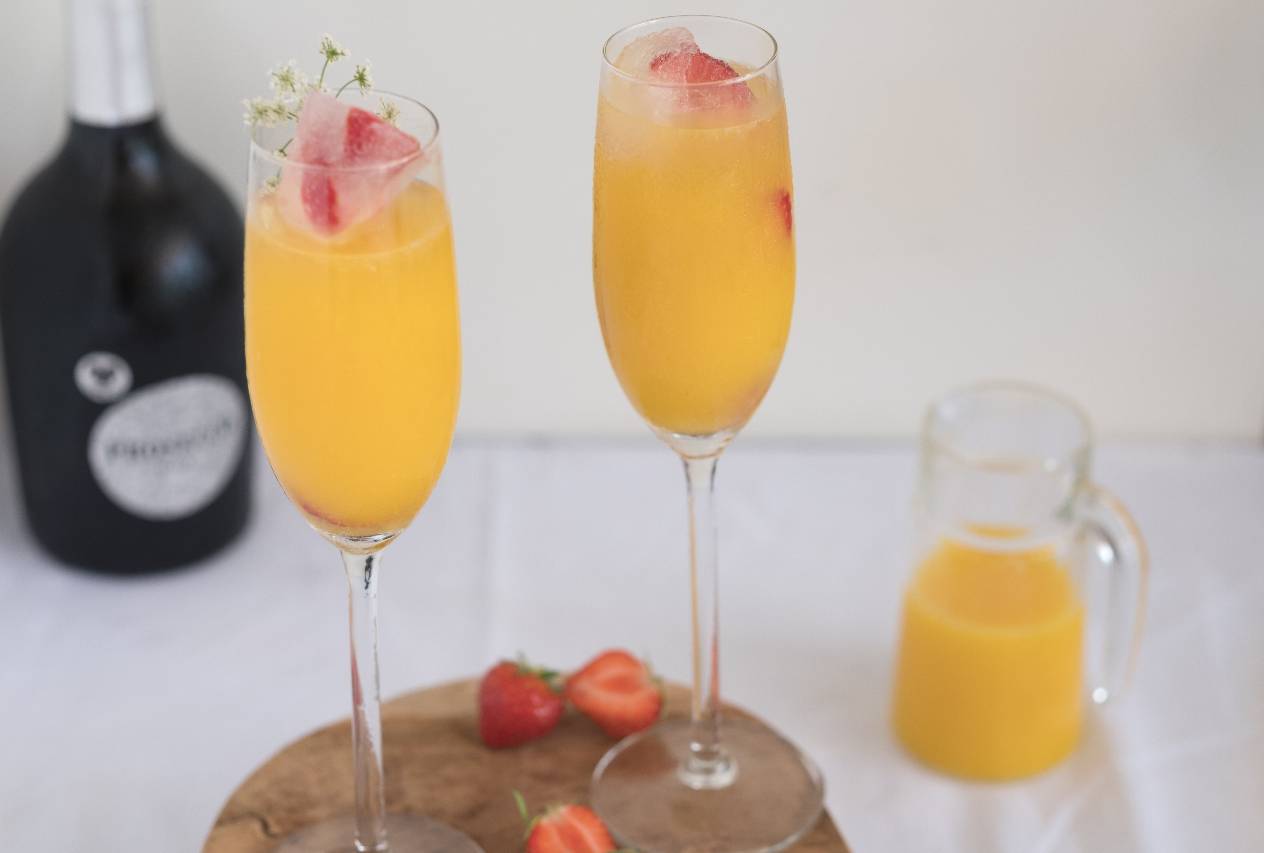 Mimosa (prosecco met jus d’orange)