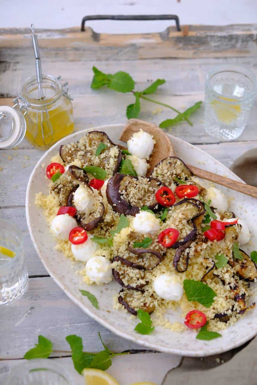 Couscous met gegrilde aubergine 1a