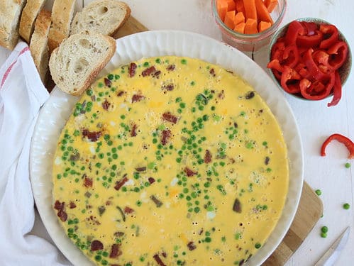 Frittata met salami