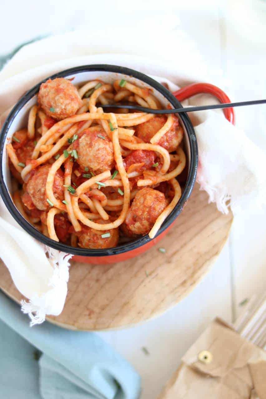 Spaghetti met verse worst 3a