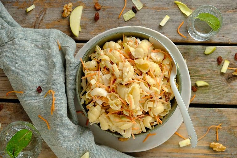 Witlofsalade met pasta