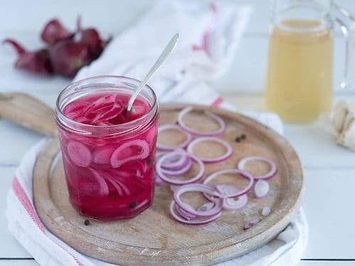 Pickled onion, ingelegde rode ui