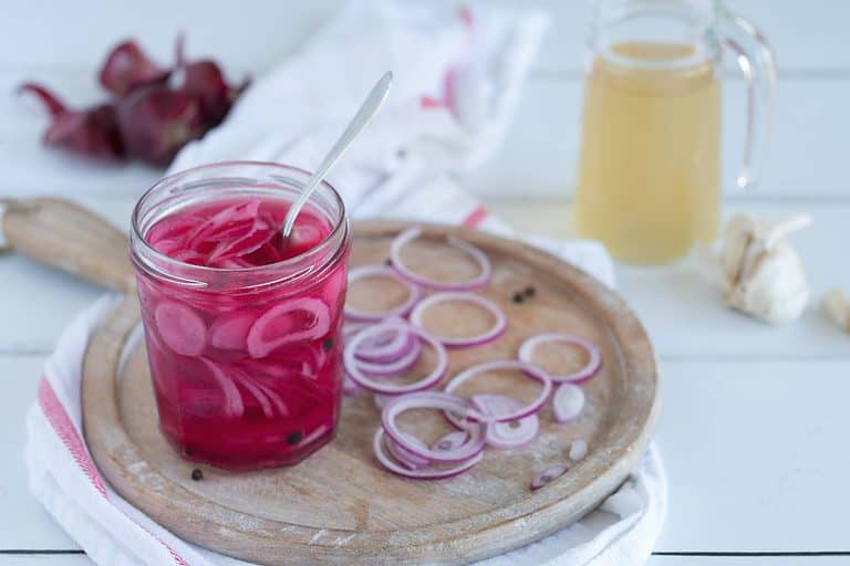 Pickled onion, ingelegde rode ui