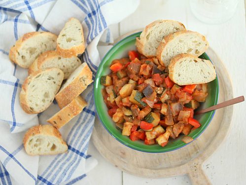 Ratatouille uit de skottelbraai
