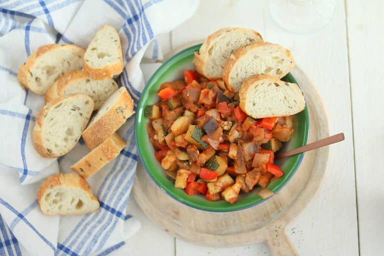 Ratatouille uit de skottelbraai