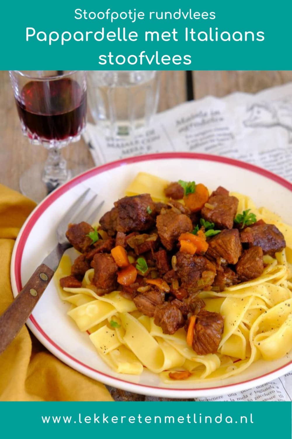 Italiaans stoofvlees met pasta